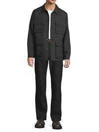 Tropical Wool Utility Pants