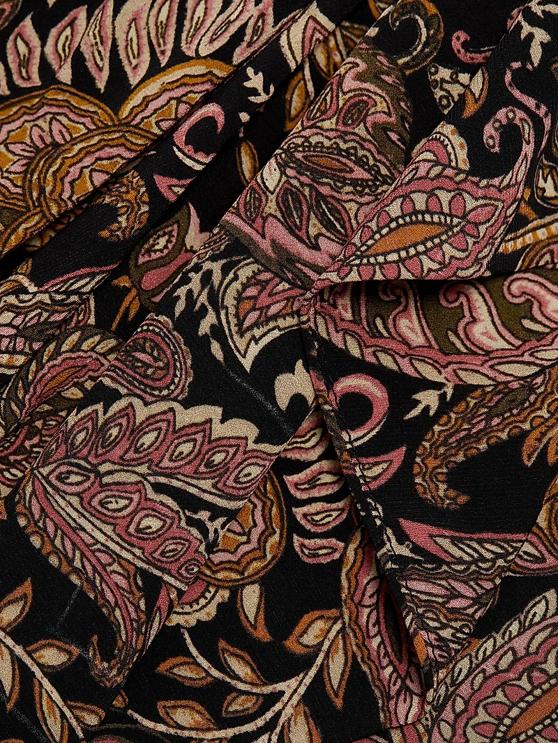 Zaine Paisley Knee-Length Skirt