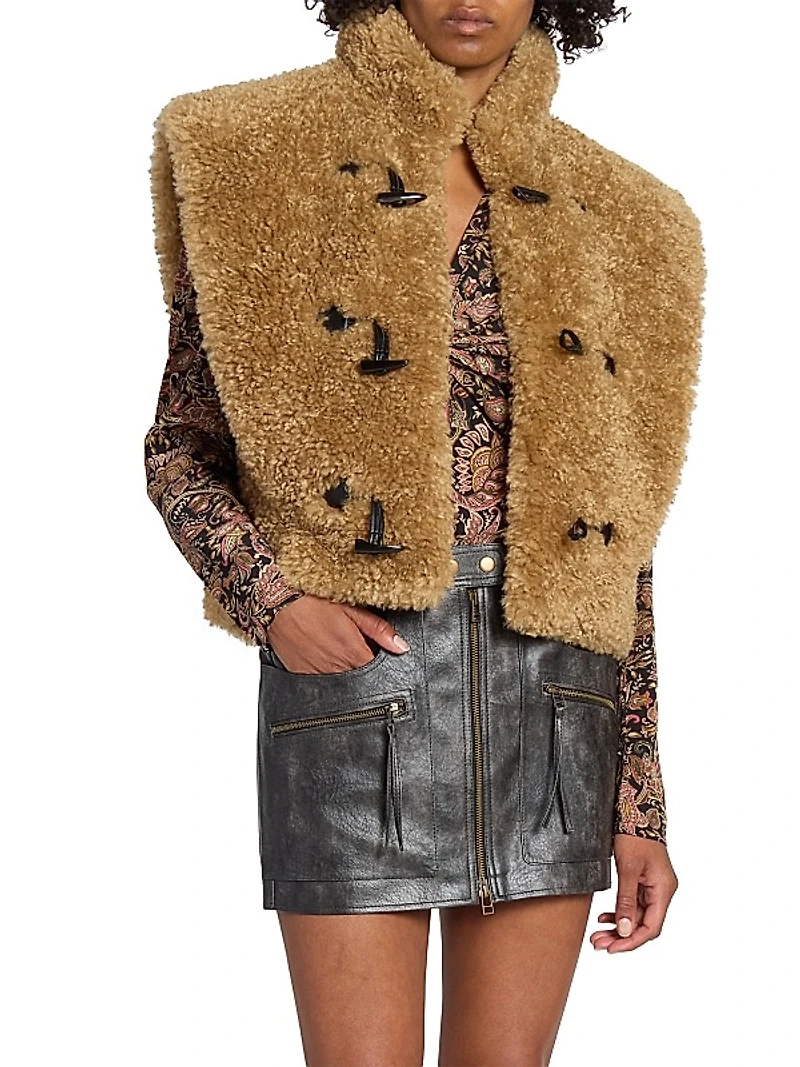 Alisa Faux Shearling Vest