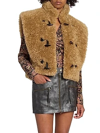 Alisa Faux Shearling Vest