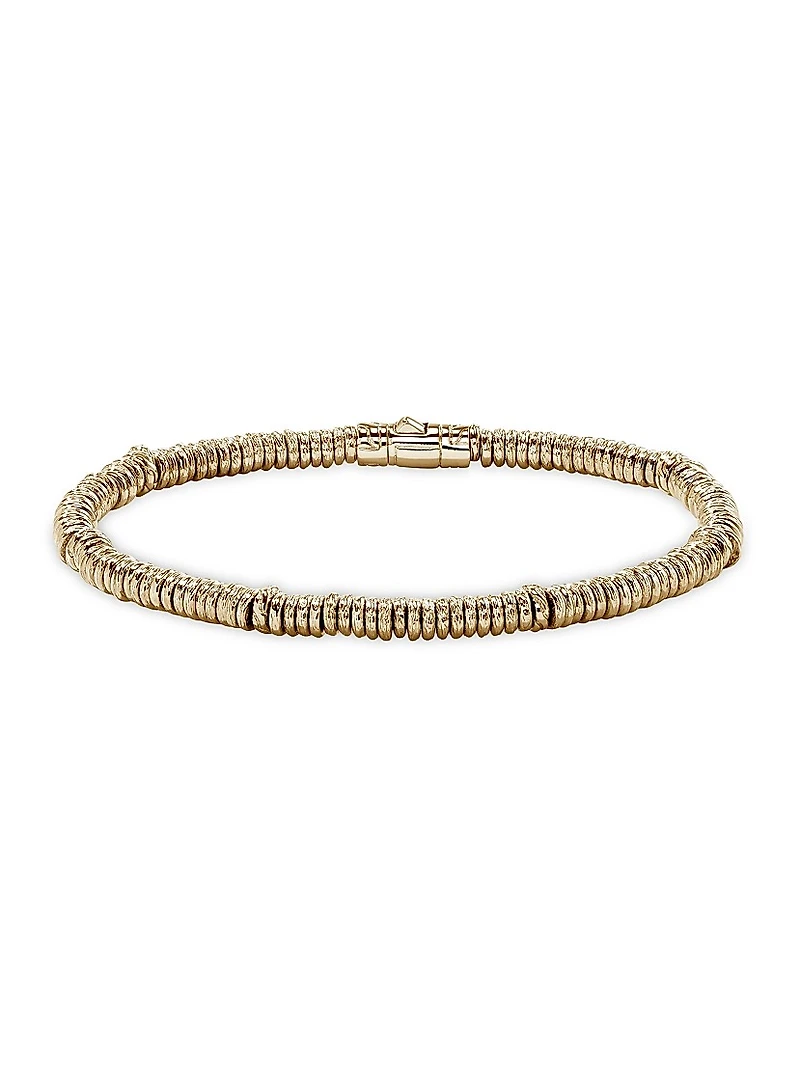 Heishi 14K Yellow Gold Bracelet