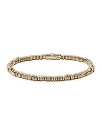 Heishi 14K Yellow Gold Bracelet