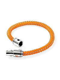 Sterling Silver & Rubber Cord Bracelet