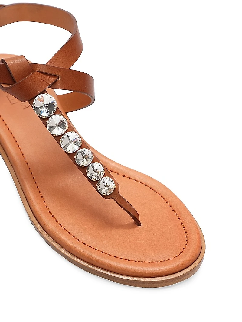 Embellished Flat Sandals