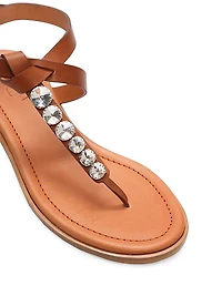 Embellished Flat Sandals