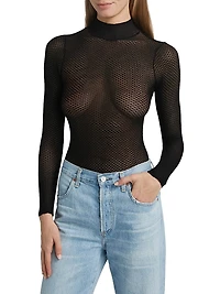 Rosiers Pointelle Lace Bodysuit