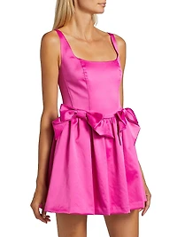 Bayer Bow-Detailed A-Line Minidress