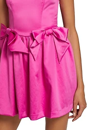 Bayer Bow-Detailed A-Line Minidress