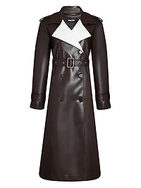 Estelle Leather Trench Coat