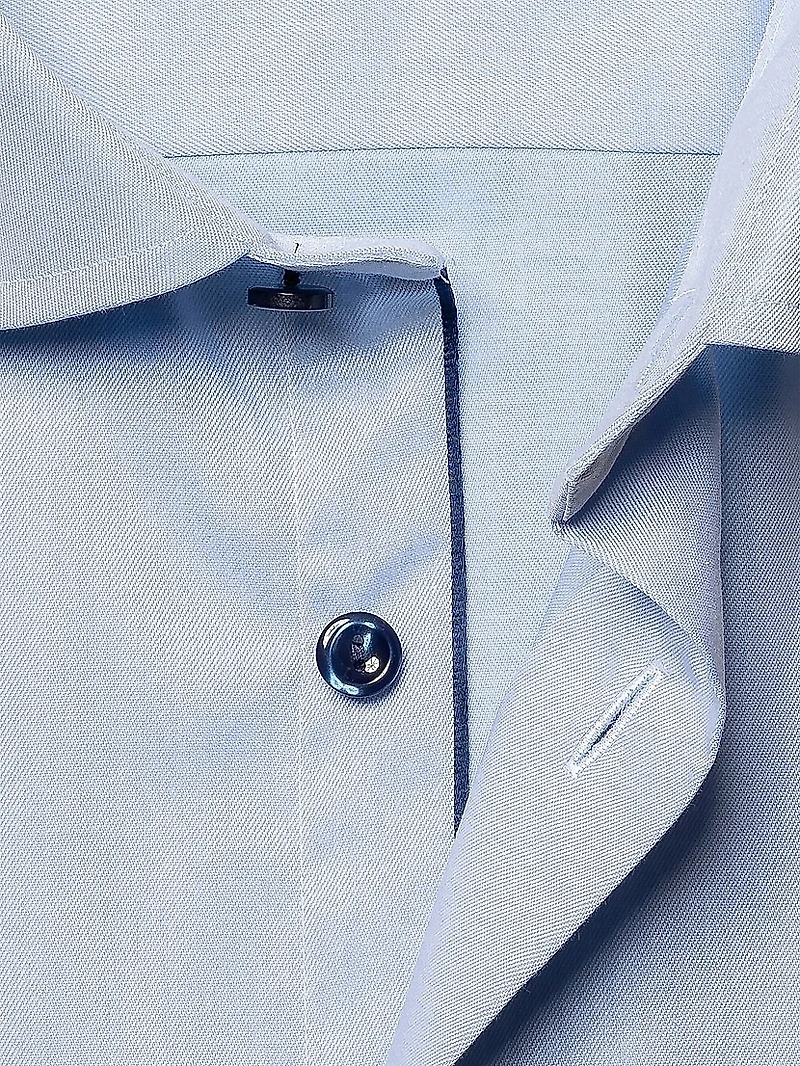 Cotton Twill Contemporary-Fit Button-Front Shirt