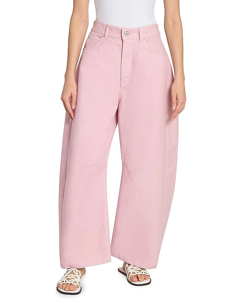 Barrel Mid-Rise Trousers