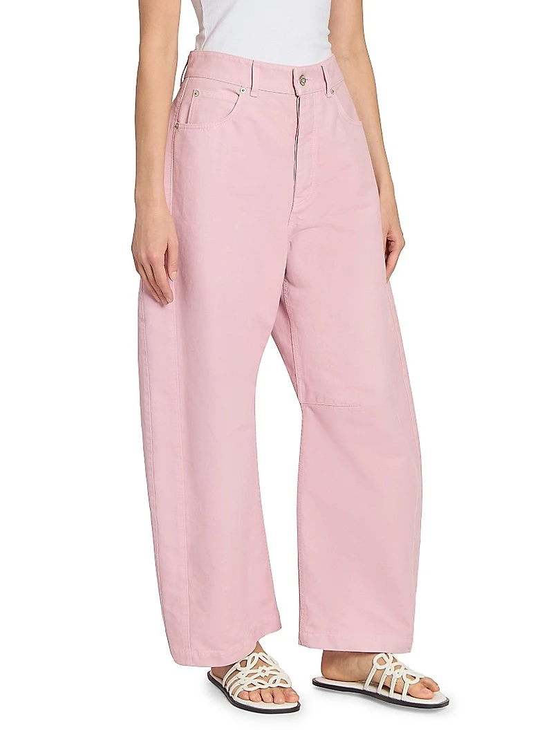 Barrel Mid-Rise Trousers