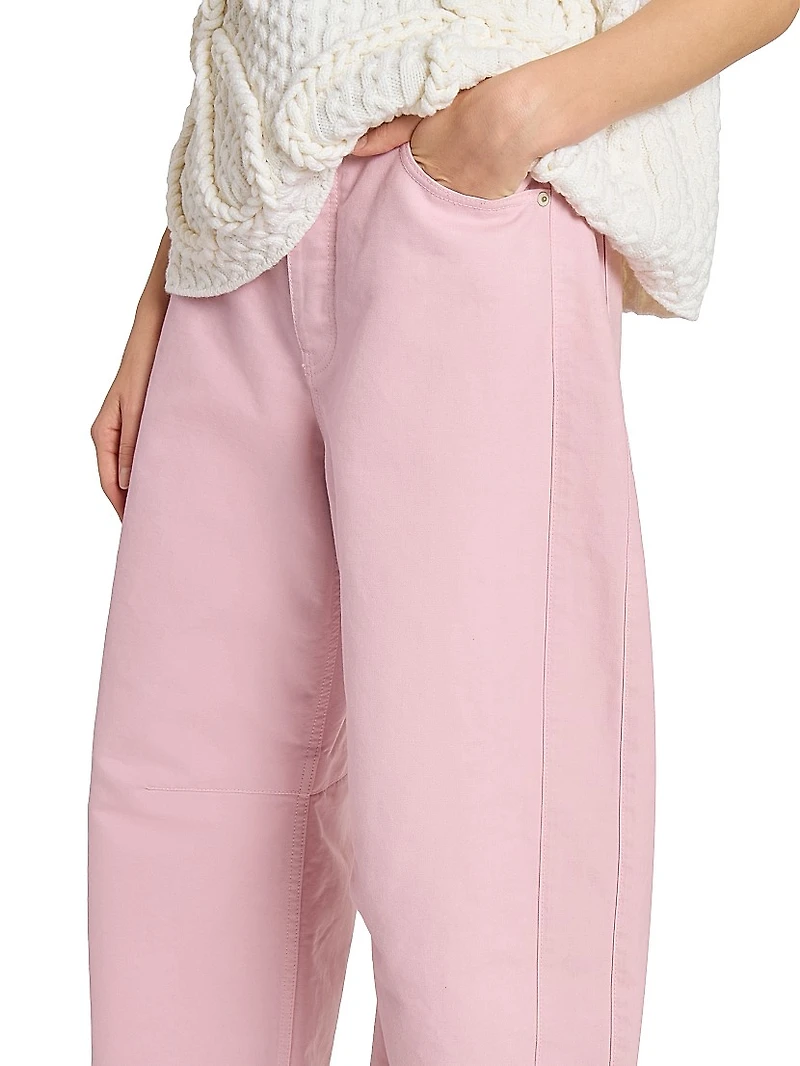 Barrel Mid-Rise Trousers