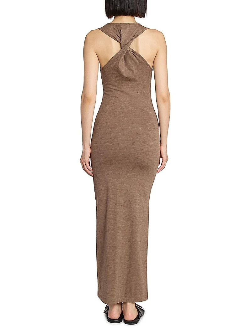 Anagram Stretch-Wool Tank Dress