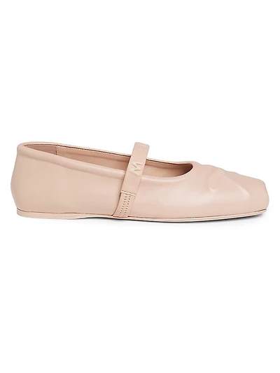 Leather Mary Jane Flats