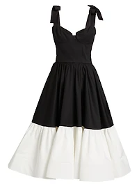 Catalina Two-Tone Midi-Dress