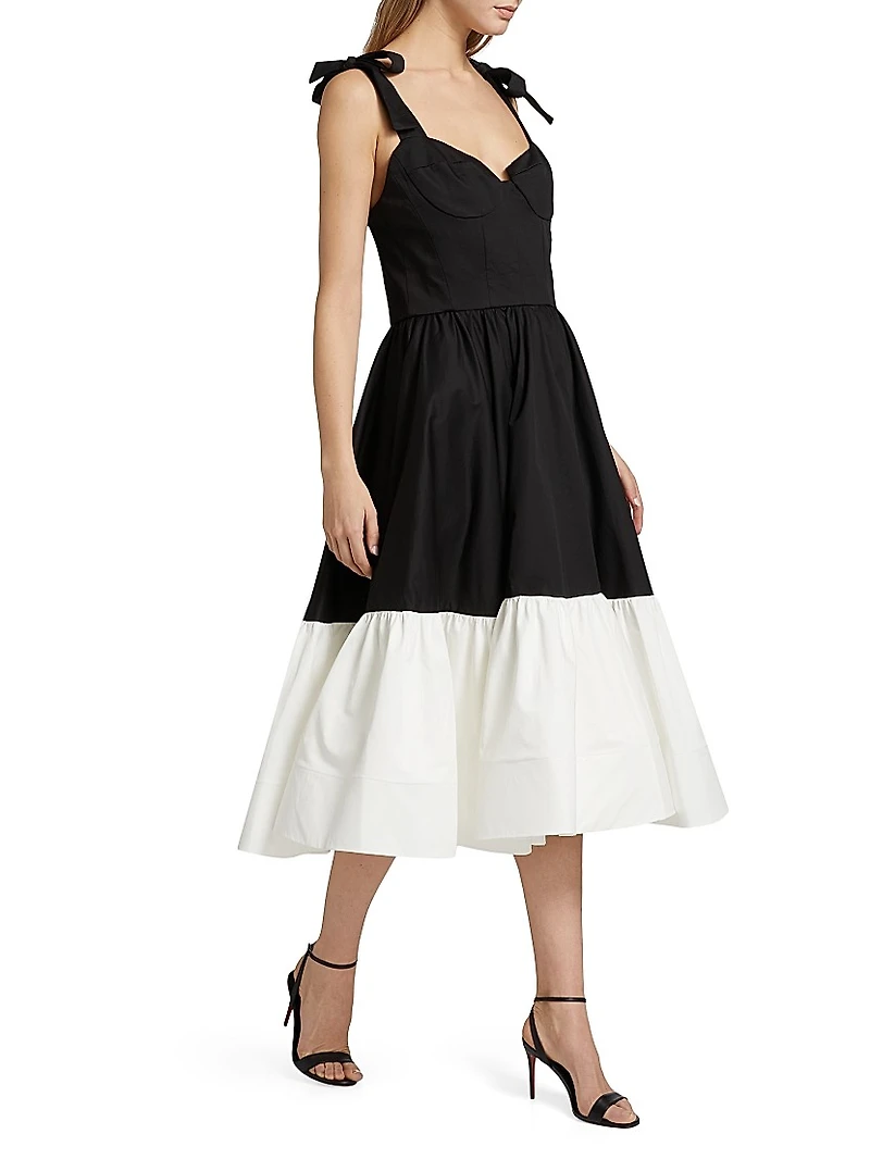 Catalina Two-Tone Midi-Dress