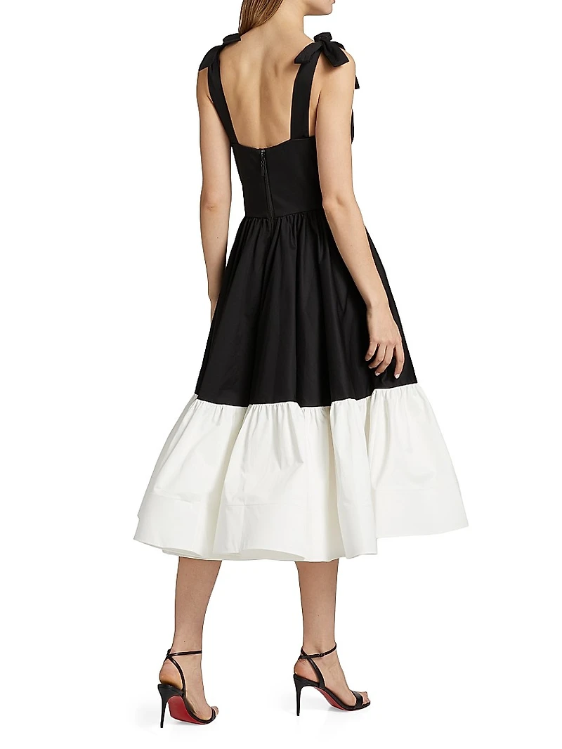 Catalina Two-Tone Midi-Dress