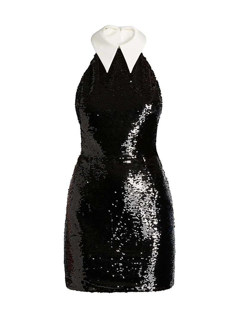Wednesday Sequined Halterneck Minidress