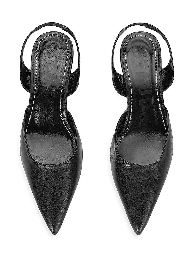 Sebastian 40MM Leather Slingback Pumps