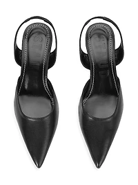 Sebastian 40MM Leather Slingback Pumps