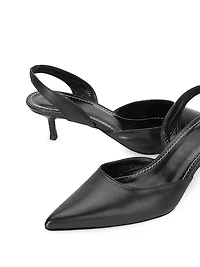 Sebastian 40MM Leather Slingback Pumps