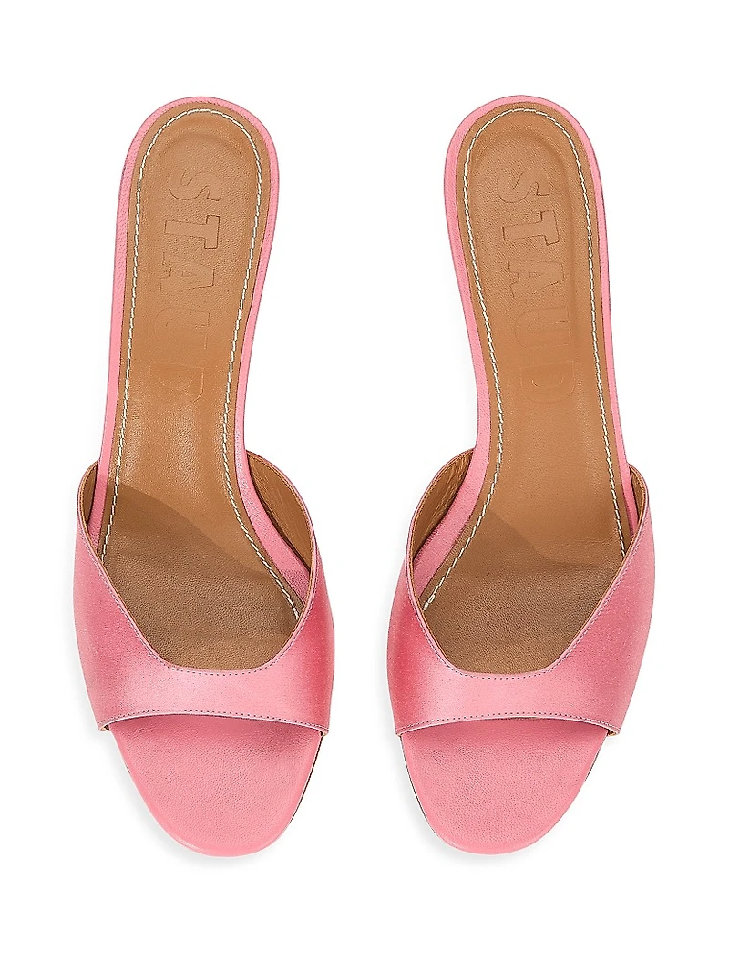 Brigitte 55MM Silk-Blend Mule Sandals