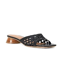 Simone Crochet 35MM Leather Sandals