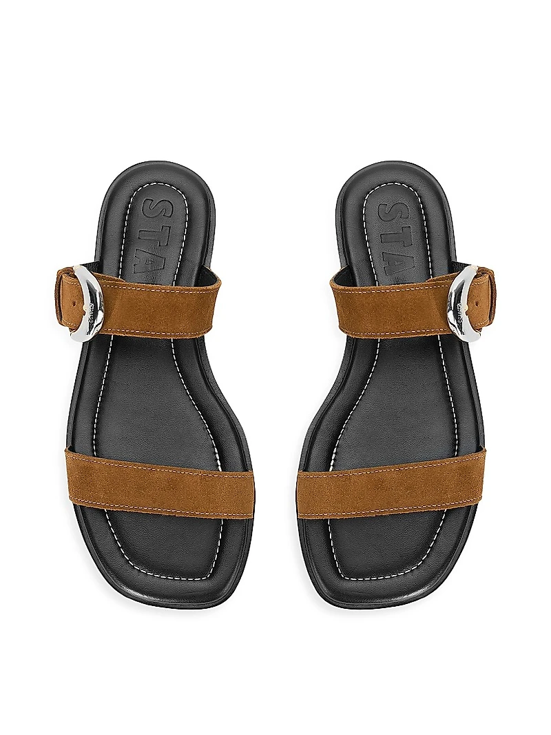 Harlow Suede Flat Sandals