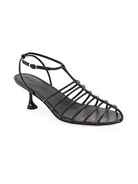 Tee 60MM Leather Cage Sandals