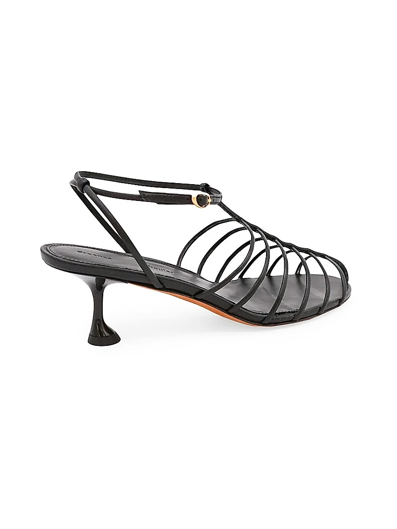 Tee 60MM Leather Cage Sandals