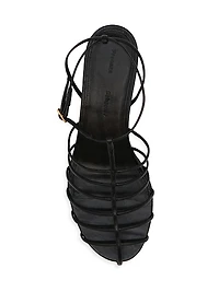 Tee 60MM Leather Cage Sandals