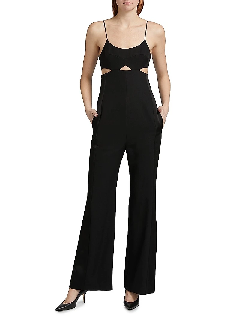 Cut-Out Detail Cami Jumpsuit