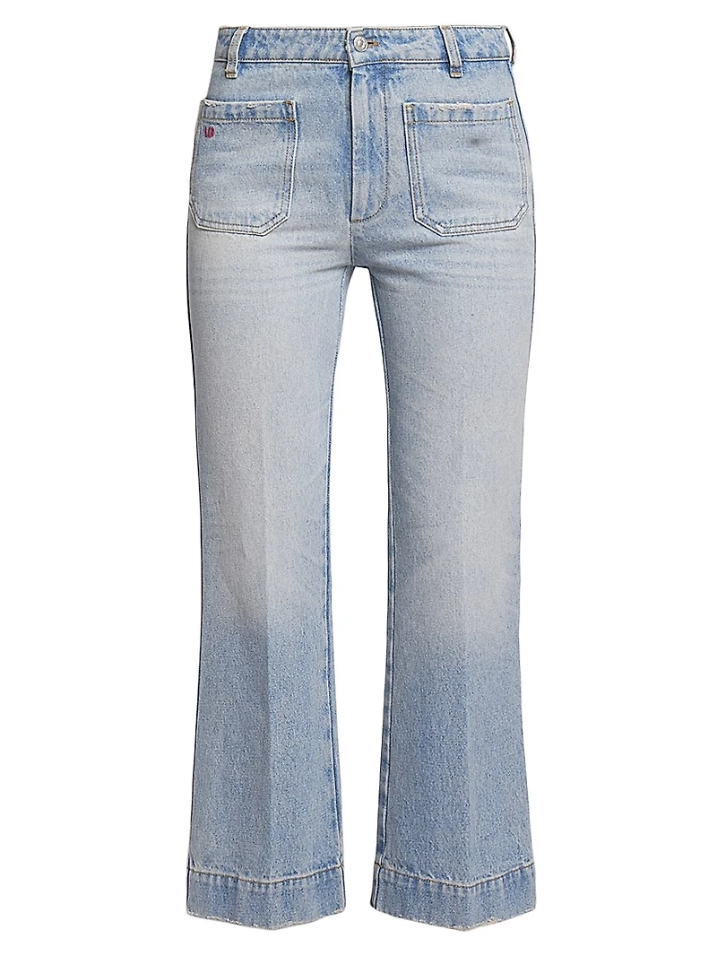 Alina High-Rise Cropped Flared Jeans