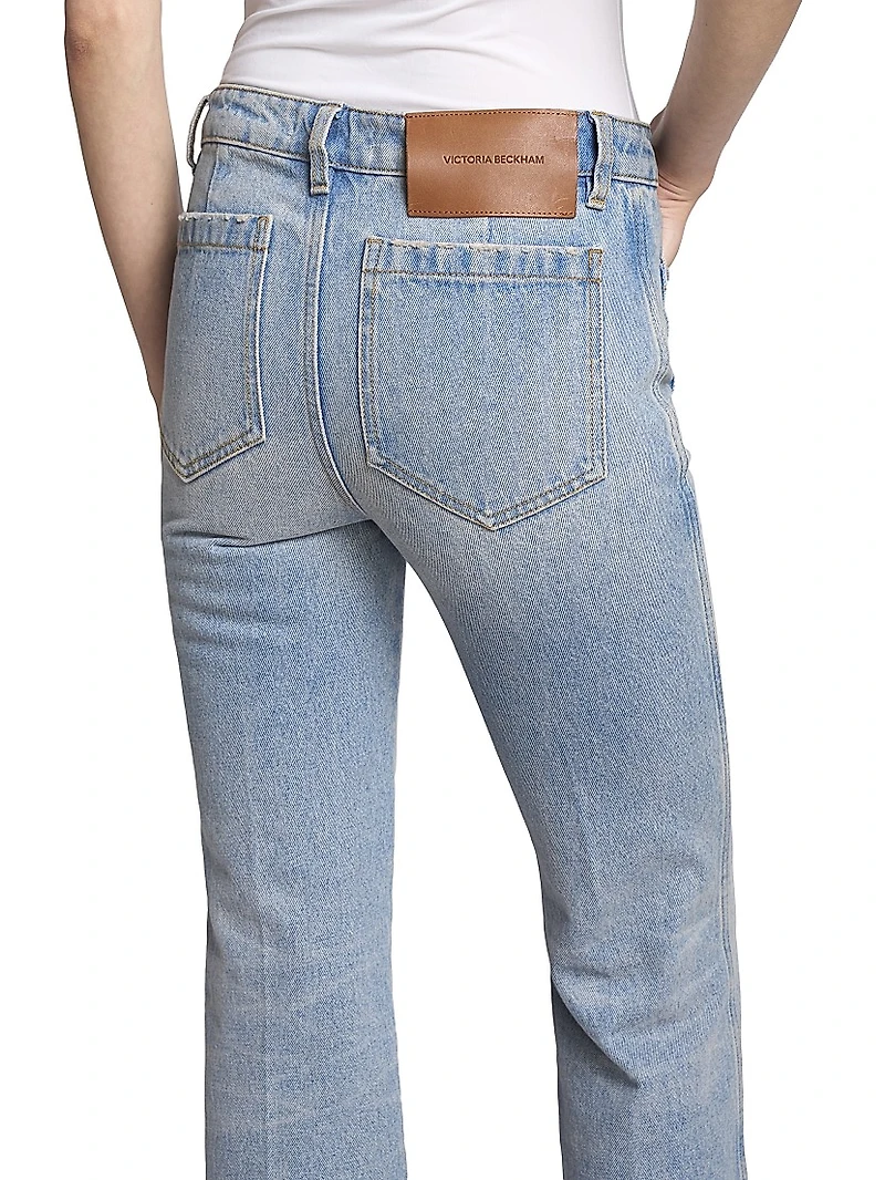 Alina High-Rise Cropped Flared Jeans