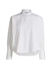 Cropped Tux Shirt