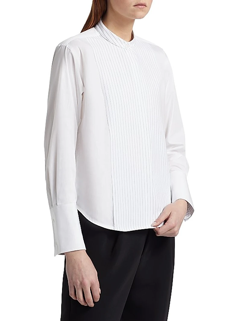 Cropped Tux Shirt