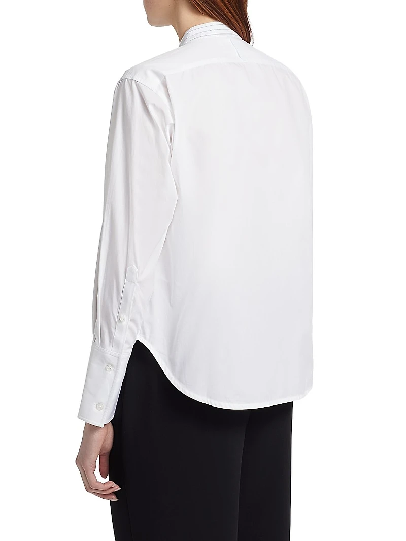 Cropped Tux Shirt
