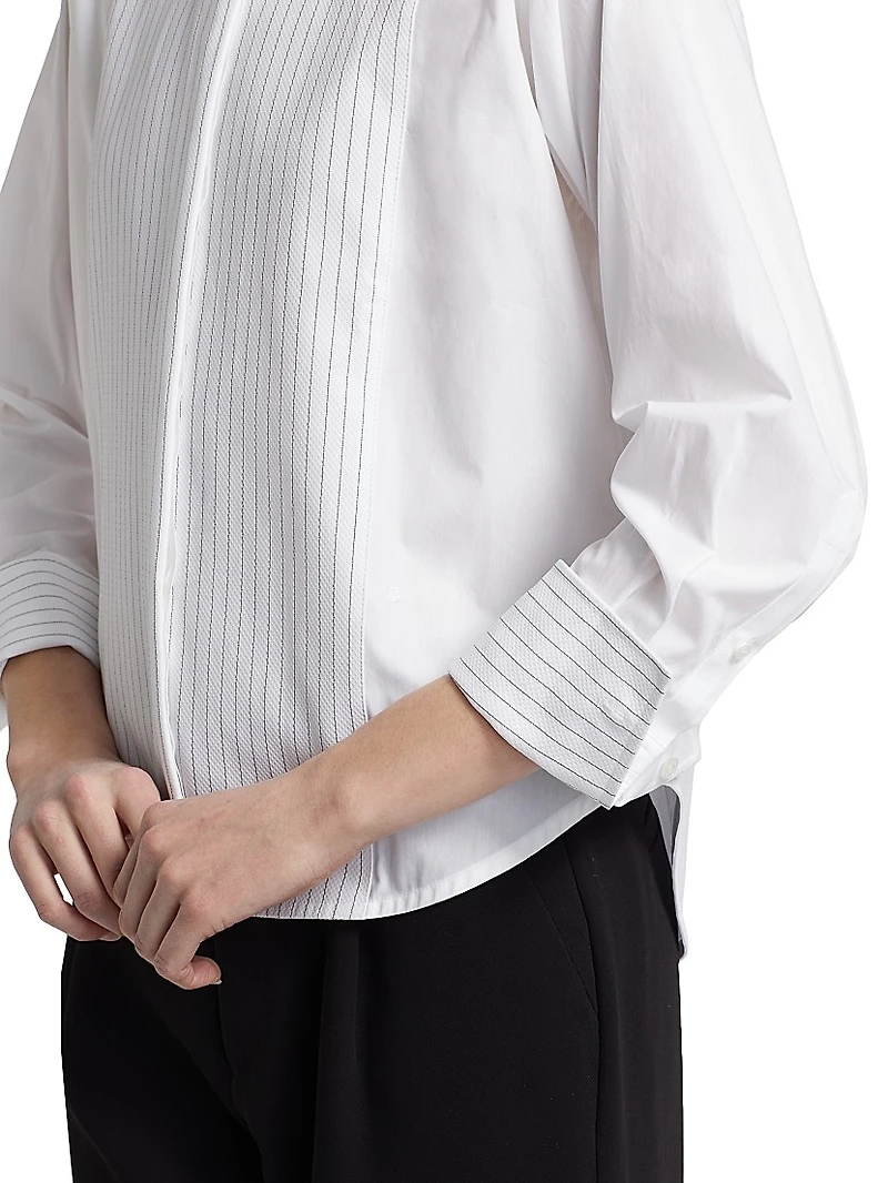 Cropped Tux Shirt