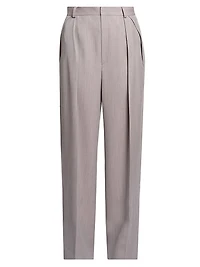 Wool Wide-Leg Trousers