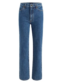 Danielle Mid-Rise Straight-Leg Jeans