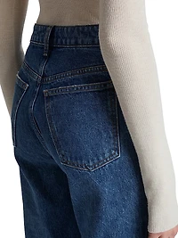 Danielle Mid-Rise Straight-Leg Jeans