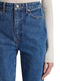 Danielle Mid-Rise Straight-Leg Jeans