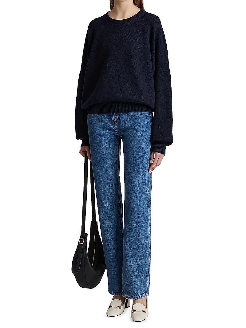 Danielle Mid-Rise Straight-Leg Jeans