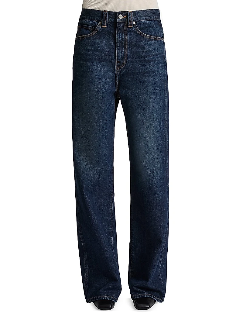 Bonnie Low-Rise Relaxed Wide-Leg Jeans