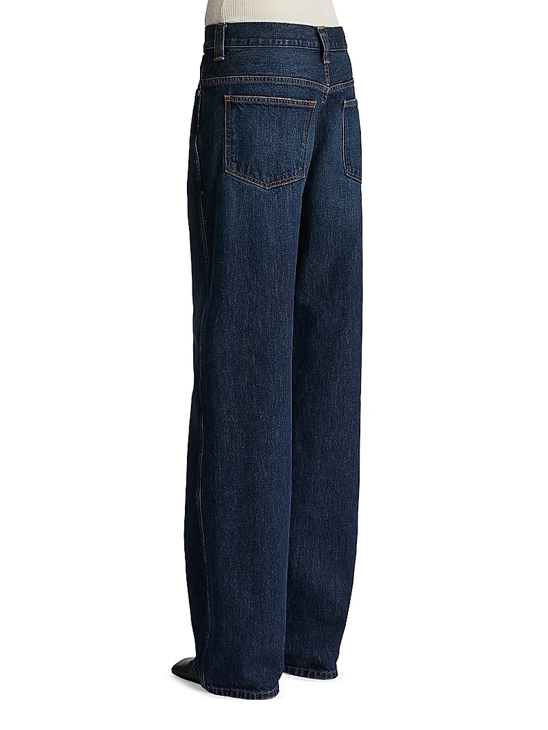 Bonnie Low-Rise Relaxed Wide-Leg Jeans