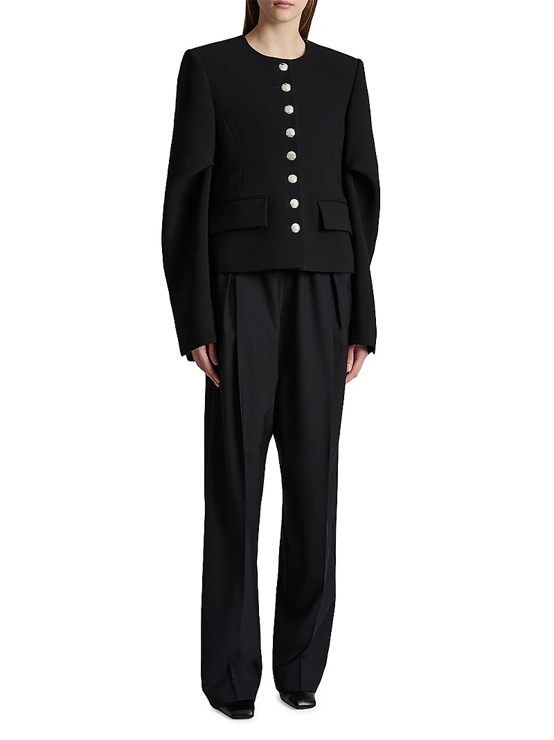 Darlman Structured Pleated Jacket