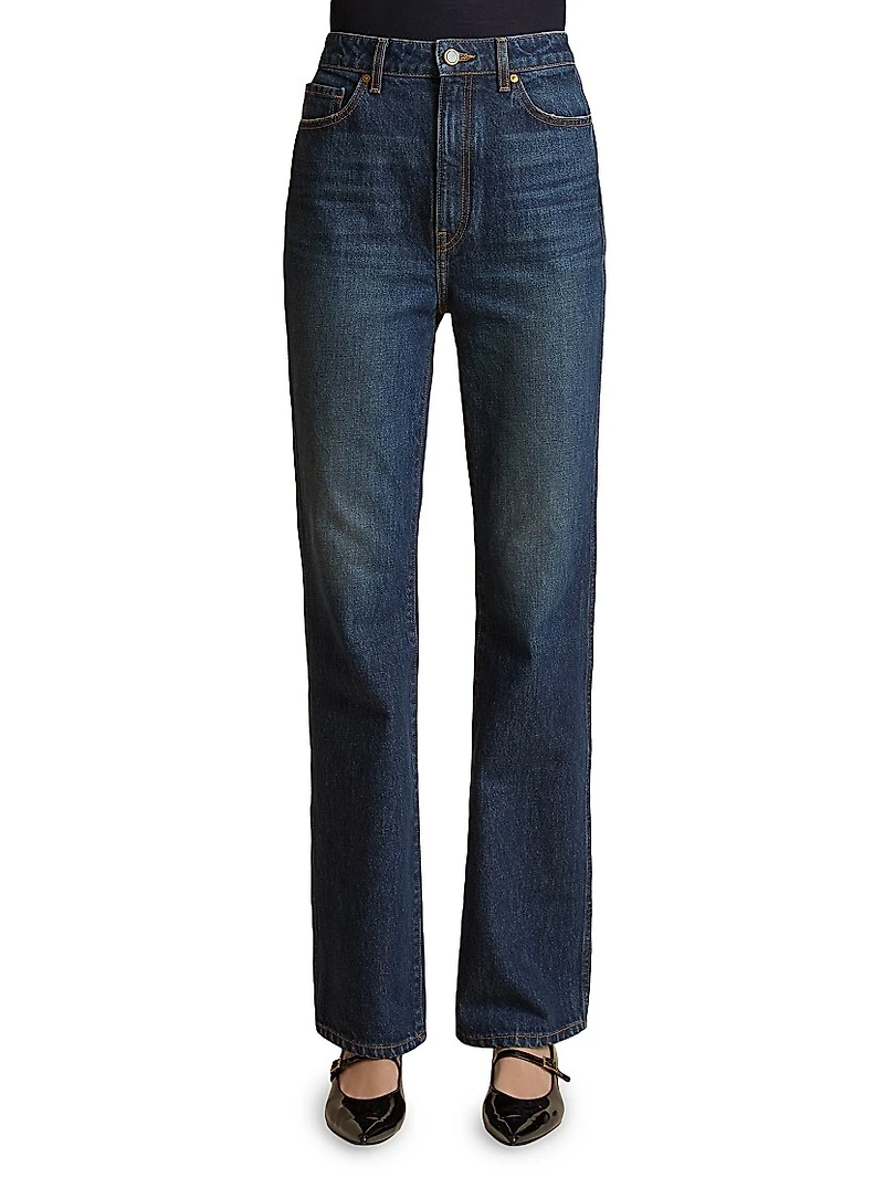 Danielle High-Rise Straight-Leg Jeans