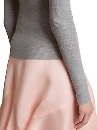 Tania Ribbed Wool V-Neck Top