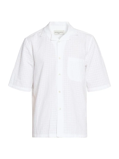 Eren Cotton Lace Button-Front Shirt